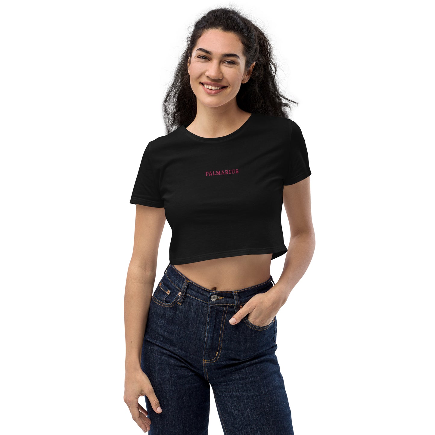 Organic Crop Top Flamingo Palmarius