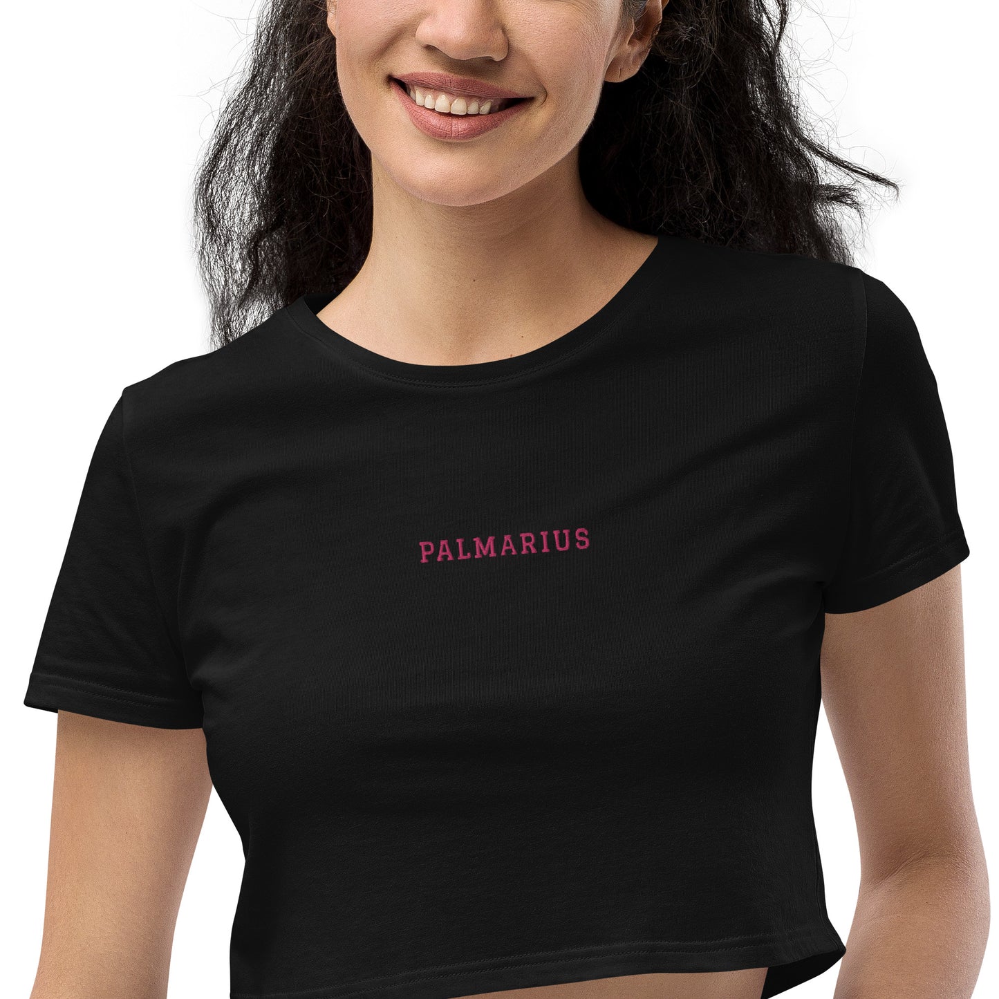 Organic Crop Top Flamingo Palmarius