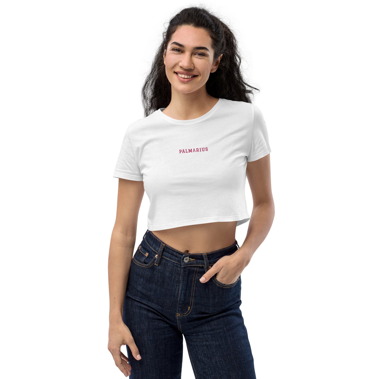 Organic Crop Top Flamingo Palmarius