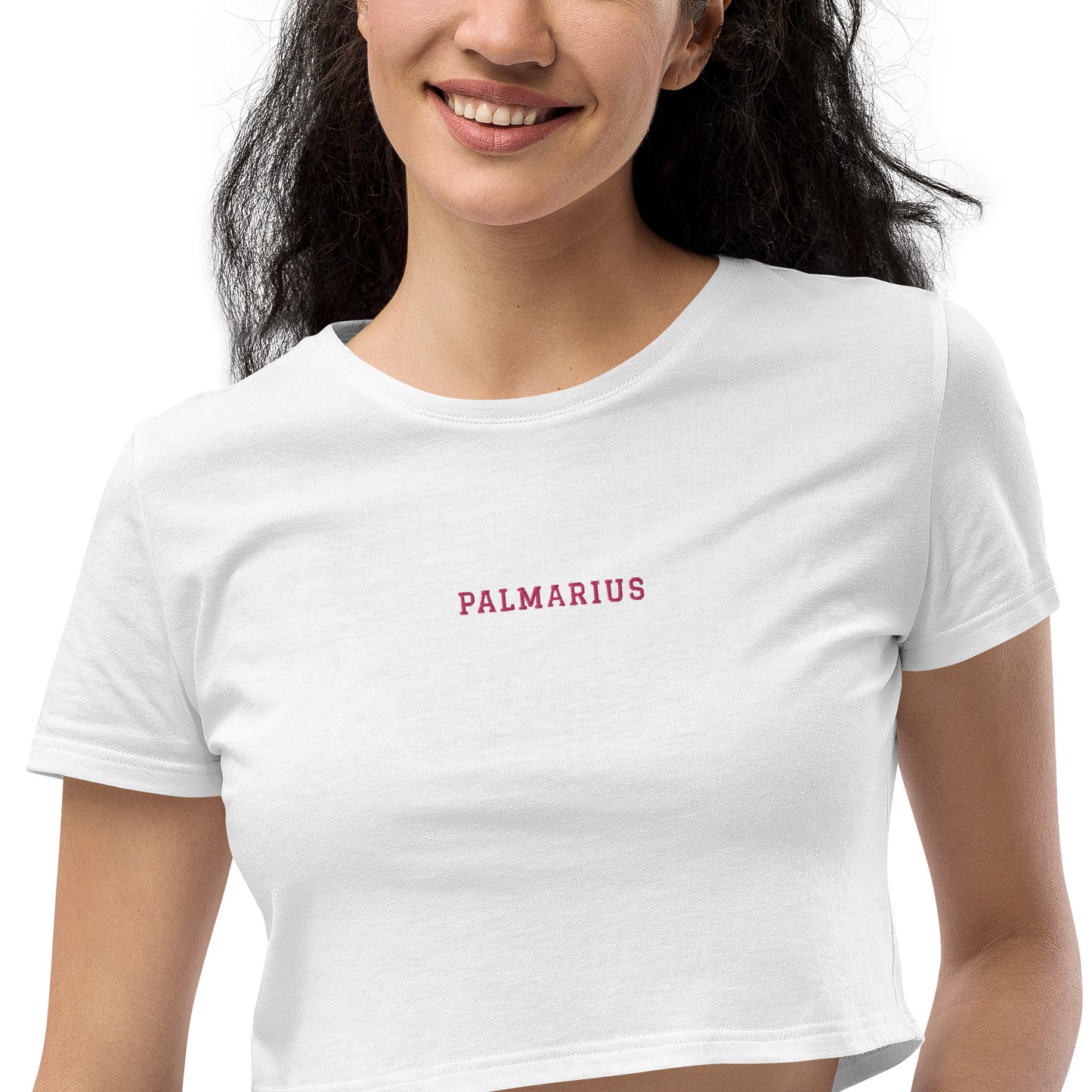 Organic Crop Top Flamingo Palmarius